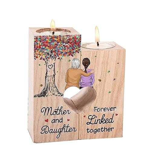 BestAlice Herz-Kerzenhalter, Doppelseitiger Kerzenhalter, Freundschaftsgeschenke für Freundinnen, Einzigartige und Bedeutungsvolle Geschenke für Frauen, Wendbares Dankeschön-Geschenk mit Herz(B) von BestAlice