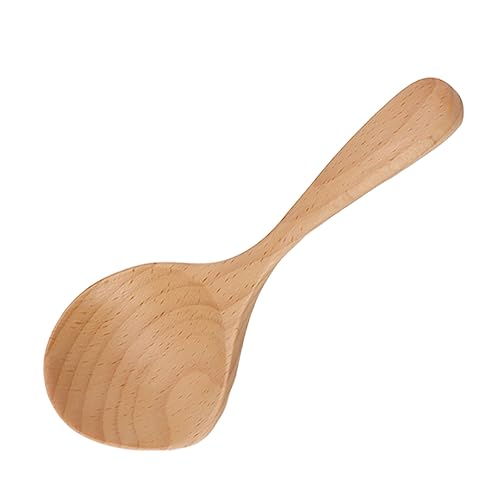 BestAlice Suppenkelle aus Holz, Holzkelle Zum Kochen, Schöpfkelle mit Langem Griff, Suppenlöffel aus Holz, Küchenutensilienkelle, Handgefertigte Holzlöffel Zum Kochen, Tiefe Schöpflöffel von BestAlice