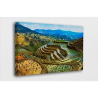 Berühmte Orte Kunst Leinwand-Banaue Reisterrassen Philippinen Poster/Gedruckte Bilder Wand Dekoration Poster Oder Canvas Bereit Zum Aufhängen von BestCanvasEver