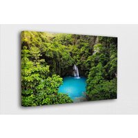 Berühmte Orte Kunst Leinwand - Cebu Kawasan Falls Philippinen Poster/Gedruckte Bilder-Wand-Kunst-Dekoration Poster Oder Canvas Bereit Zum Aufhängen von BestCanvasEver