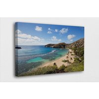 Berühmte Orte Kunst Leinwand-Hanauma Bay Hawaii Leinwand Poster/Gedruckte Bilder Wand Dekoration Poster Oder Canvas Bereit Zum Aufhängen von BestCanvasEver