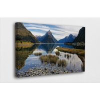 Berühmte Orte Kunst Leinwand-Milford Sound Park, Neuseeland Poster/Geschenk/Gedruckte Bilder Wand Dekoration Poster Oder Canvas Bereit Zum Aufhängen von BestCanvasEver