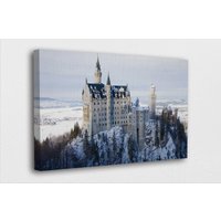 Berühmte Orte Kunst Leinwand-Schloss Neuschwanstein Deutschland Leinwand Poster/Gedruckte Bilder Wand Dekoration Poster Oder Canvas Bereit Zum von BestCanvasEver