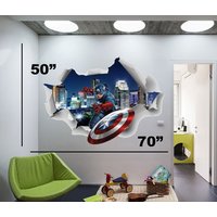 Captain America Aufkleber, Sticker, Kinder Theme Abc45 | 70"x50" Captain America Aufkleber, Sticker, Kinder Theme Abc45 | 70"x50" von BestColorDecals