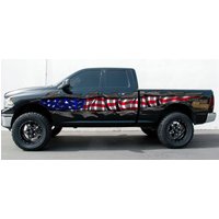 Ripped Metal Vollfarb-Auto-Vinyl-Design, Us-Flagge Autoverpackung, Auto-Vinyl Ripped Metal Vollfarb-Auto-Vinyl-Design, Us-Flagge Autoverpackung, Auto-Vinyl von BestColorDecals