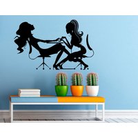 Maniküre Wand Aufkleber Vinyl Mädchen Hände Nägel Interior Home Design Kunst Wandbilder Spa Beauty Salon Decor | 5M01R von BestDecalsUSA