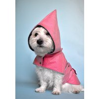 Wasserdichter Hunde-Regenmantel Zwergenhaube, Reflektierend, Metall-Nieten Wasserdichter Hunde-Regenmantel Zwergenhaube, Reflektierend, Metall-Nieten von BestDogRaincoats