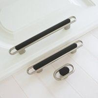 3.78"5" Moderne Schwarze Schrankgriffe Griffe Hardware Schubladengriffe Kommodenknöpfe Gebürstet Nickel Küchengriffe von BestHardwareStore