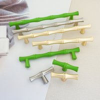 3.78" 5.0" Grün Bambus Schrankgriffe Knäufe Gold Küchen Hardware Gebürstet Nickel Schubladengriffe Kommode Küchepulls Schrank Griff von BestHardwareStore