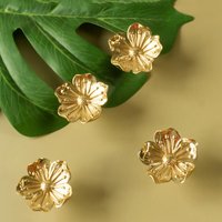Gold Messing Blume Schublade Knäufe Griffe Schrank Dresser Knobs Küchenschrank Möbelbeschläge von BestHardwareStore
