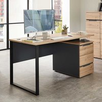 Computer Schreibtisch mit Schubladen in modernem Design 150 cm breit von BestLivingHome