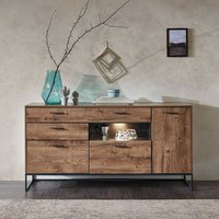 Design Sideboard in Eiche dunkel Optik 175 cm breit von BestLivingHome