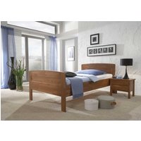 Einzelbett aus Holz mit Komforthöhe von BestLivingHome