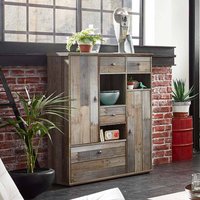 Esszimmer Highboard in Grau Treibholz Dekor von BestLivingHome