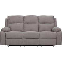 Graues Relax Sofa mit drei Sitzplätzen 197 cm breit - 95 cm tief von BestLivingHome