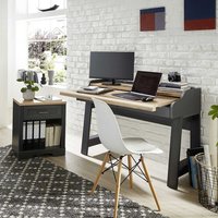 Laptopschreibtisch mit Rollcontainer Landhausstil (zweiteilig) von BestLivingHome