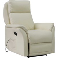 Relaxsessel in Beige Massagefunktion von BestLivingHome