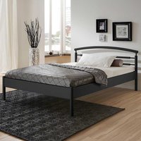 Singlebett in Schwarz Eisen von BestLivingHome