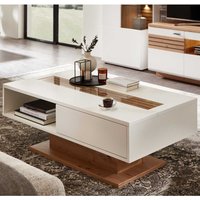 Sofa Tisch modern mit einer Schublade 120 cm breit - 65 cm tief von BestLivingHome