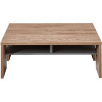 Sofatisch in Eiche dunkel Optik und Dunkelgrau 110 cm breit von BestLivingHome