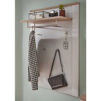 Wandgarderobe mit Kleiderstange im Landhausstil 115 cm hoch von BestLivingHome