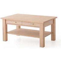 Wohnzimmer Tisch aus Buche Massivholz einer Schublade von BestLivingHome