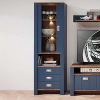 Wohnzimmerschrank Vitrine 201 cm hoch modernen Landhausstil von BestLivingHome