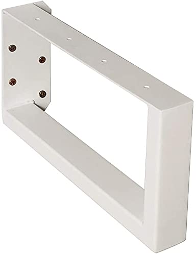 1 BestLoft® Waschtisch-Halterung für Waschtisch und Tisch | Halterung zum Anschrauben | Stahl Rohstahl pulverbeschichtet (1 Stück Weiß 45cm) von BestLoft.de