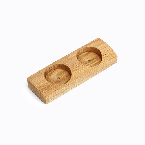 BestLoft Teelichthalter Holz Deko Wohnzimmer Hochzeitsdeko Weihnachtsdeko Tischdeko Kerzenständer Party Deko Hochzeit Deko Wohnzimmer Deko Weihnachten Deko Candle Holder (Klein (2 Kerzen)) von BestLoft.de