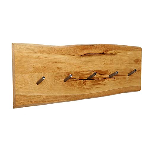 BestLoft.de Garderobe Pinocchio aus Eiche mit Stahlhaken (70cm) von BestLoft.de