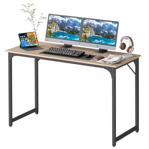 BestOffice Computer-Schreibtisch, Computer-Schreibtisch, Computer-Schreibtisch, Computer-Schreibtisch, Computer-Schreibtisch, moderner und einfacher Stil mit Metallrahmen für Heimbüro von BestOffice