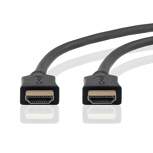 BestPlug 1,5 Meter Universal HDMI Kabel mit Ethernet, HDMI Stecker auf HDMI Stecker vergoldet, High Speed, geeignet für 3D HD FullHD UHD 4K, Schwarz von BestPlug