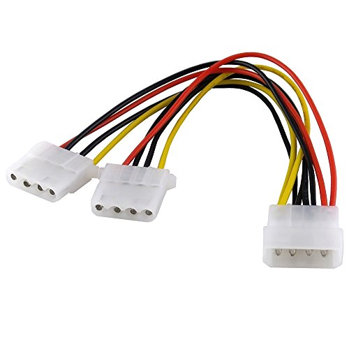 BestPlug 13cm internes PCI Y Strom-Kabel Adapter Verteiler Splitter Weiche für Computer, 1 5,25 Power Stecker auf 2 5,25 Power Buchse BestPlug 13cm internes PCI Y Strom-Kabel Adapter Verteiler Splitter Weiche für Computer, 1 5,25 Power Stecker auf 2 5,25 Power Buchse von BestPlug