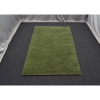 Shaggy Tulu 100x150 Rustikaler Flokati Wollteppich Nur Grün Dekor Flauschiger Kelim Teppich von BestQualityRugStore