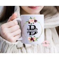 Personalisierte Initial Tasse B | Geschenk Tee Kaffee Für Sie Geburtstag Weihnachts-| Muttertagsbecher Weinbecher von BestSellerMug