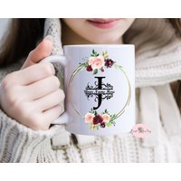 Personalisierte Initial Tasse J | Geschenk Personalisiert Tee Kaffee| Für Sie Geburtstag Weihnachts-| Muttertagsbecher Weinbecher von BestSellerMug