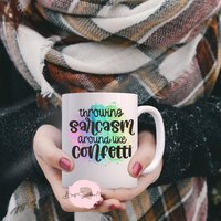 Sarkasmus Umwerfen Wie Konfetti | Becher Niedliche Kaffeebecher Tasse Kaffee Geschenk Religiöse Für Sie von BestSellerMug