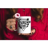 Super Mom | Mama Tassen Kaffeetröbel Ihr Becher Tattoos Tasse Frauen Geschenk Für Geschenkideen von BestSellerMug