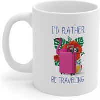 Ich Bin Lieber Auf Reisen | Coole Reisetasse Reise Blog Tasse Camping Cooler Layover Reisebecher Keramik 11Oz von BestValueMugs