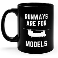 start - Und Landebahnen Sind Für Modelle Hubschrauberbecher, Lustiger Hubschrauber Becher, Pilot Geschenk Tasse, Liebhaber Luftfahrt Tasse 11 Oz von BestValueMugs