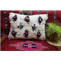 Beni Ourain Pillow Handmade Moroccan Cushion Pillow Covers 100% Wool von BestWoolRug