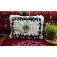 Beni Ourain Pillow Handmade Moroccan Cushion Pillow Covers 100% Wool von BestWoolRug