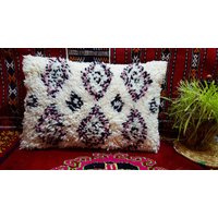 Beni Ourain Pillow Handmade Moroccan Cushion Pillow Covers Wool von BestWoolRug