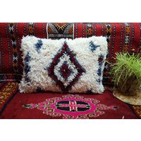 Beni Ourain Pillow Handmade Moroccan Cushion Pillow Covers Wool von BestWoolRug