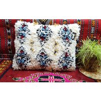 Beni Ourain Pillow Handmade Moroccan Cushion Pillows Wool Covers Coussin Marocain von BestWoolRug