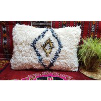Beni Ourain Pillow Handmade Moroccan Cushion Pillows Wool Covers Coussin Marocain von BestWoolRug