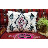 Beni Ourain Pillow Handmade Moroccan Cushion Pillows Wool Covers Coussin Marocain von BestWoolRug