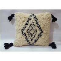 Beni Ourain Pillow Handmade Moroccan Pillows 100% Wool von BestWoolRug