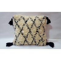 Beni Ourain Pillow Handmade Moroccan Pillows 100% Wool von BestWoolRug