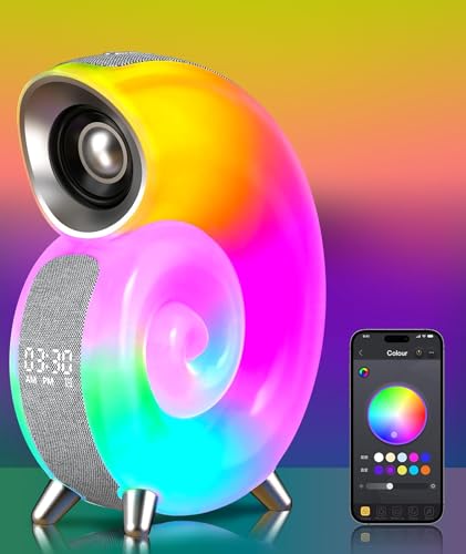 BestYiJo Tageslichtwecker Lichtwecker Wake up Light Sonnenaufgang Sonnenuntergang, Simulation Wecker, Bluetooth-Audio, 8 Arten von Weißem Rauschen, 4 Alarme, Nachttischlampe von BestYiJo